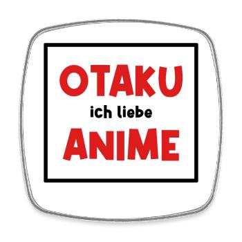 Asiatisch Anime Otaku Kanji Japan Statement - Viereckiger Kühlschrankmagnet - Weiß - Vorne