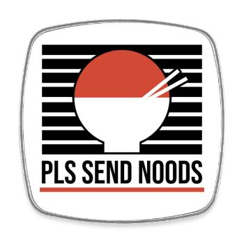 Japanisch Anime Manga Statement Asiatisch - Viereckiger Kühlschrankmagnet - Weiß - Vorne