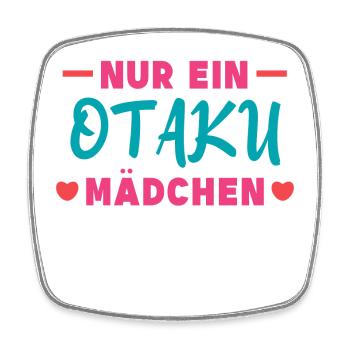 Popkultur Manga Asien Herz Anime Nerdy Otaku - Viereckiger Kühlschrankmagnet - Weiß - Vorne
