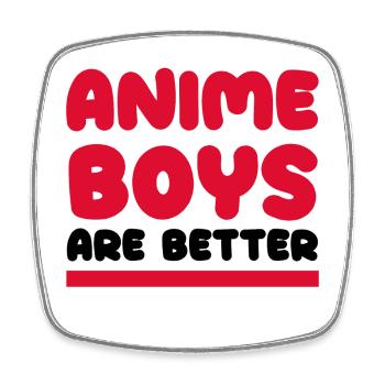 Manga Japan Comic Cosplay Anime Statement - Viereckiger Kühlschrankmagnet - Weiß - Vorne