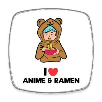 Pop Culture Heart Manga Anime Statement Cosplay - Square fridge magnet - white - Front