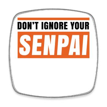 Pop Culture Japan Kanji Manga Anime Statement - Square fridge magnet - white - Front