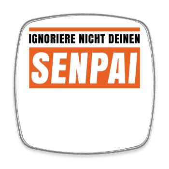 Manga Popkultur Statement Anime Asiatisch Kanji - Viereckiger Kühlschrankmagnet - Weiß - Vorne