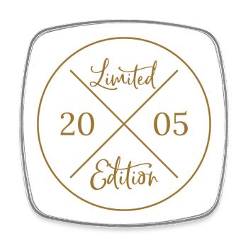 Gift 18th Birthday / Limited Edition 2005 - Square fridge magnet - white - Front