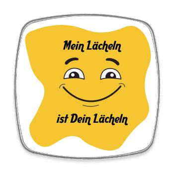 Smily - Viereckiger Kühlschrankmagnet - Weiß - Vorne