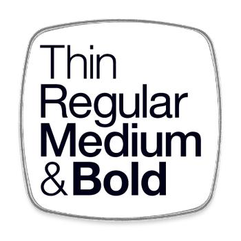 Typographer - Typography - Design - Square fridge magnet - white - Front