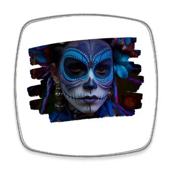 Tag der Toten | Día de Muertos | Mexiko - Viereckiger Kühlschrankmagnet - Weiß - Vorne