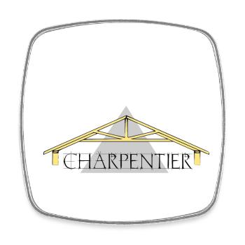 Carpenter - Square fridge magnet - white - Front
