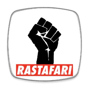 Rastafari Rasta Power Reggae United Rasta Roots - Viereckiger Kühlschrankmagnet - Weiß - Vorne