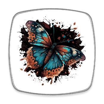 Cool Butterfly - Square fridge magnet - white - Front