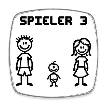 Familienglück Baby Schwangerschaft Schwanger - Viereckiger Kühlschrankmagnet - Weiß - Vorne