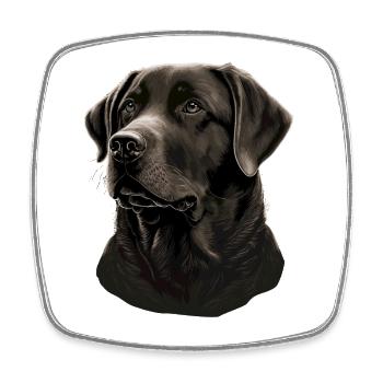 Begleiter Labrador Retriever - Viereckiger Kühlschrankmagnet - Weiß - Vorne