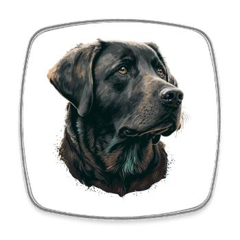 Guter Labrador Retriever - Viereckiger Kühlschrankmagnet - Weiß - Vorne