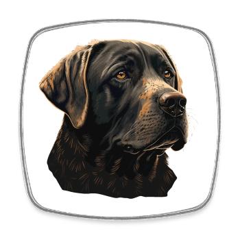 Great Labrador Retriever - Square fridge magnet - white - Front