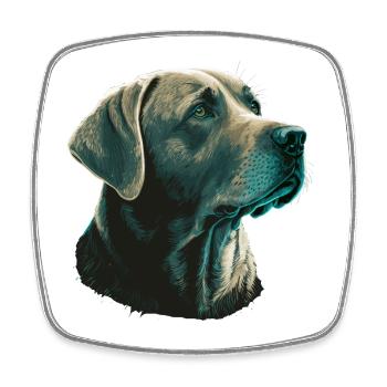 Bright Labrador Retriever - Viereckiger Kühlschrankmagnet - Weiß - Vorne