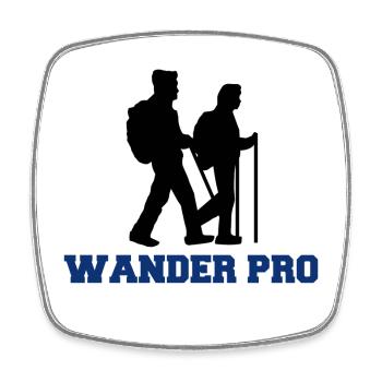 Bergsteigen Wanderung Wanderwege Wandern Wanderer - Viereckiger Kühlschrankmagnet - Weiß - Vorne