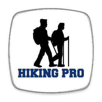 Wnaderer Summit Statement Hiking Mountaineering - Square fridge magnet - white - Front