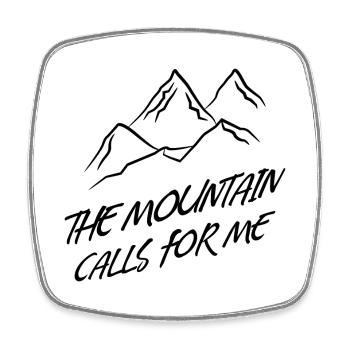 Mountains Mountain Peaks Hikers Hiking Statement Summit - Square fridge magnet - white - Front