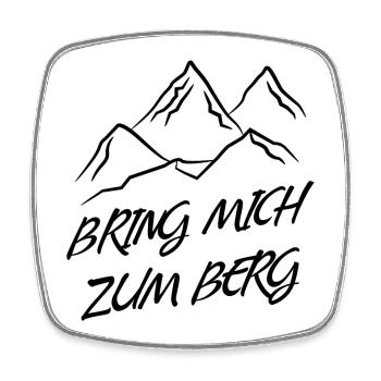 Naturliebhaber Statement Wandern Wanderer Berge - Viereckiger Kühlschrankmagnet - Weiß - Vorne