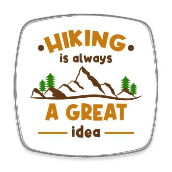 Wanderwege Bergsteigen Statement Wanderer Wandern - Viereckiger Kühlschrankmagnet - Weiß - Vorne
