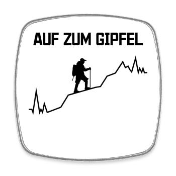 Gipfel Statement bergsteigen Wanderwege Wandern - Viereckiger Kühlschrankmagnet - Weiß - Vorne