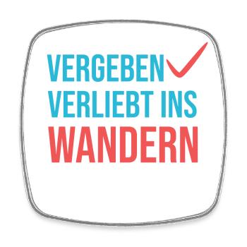 Wandern Klettern Statement Bergwanderung Wanderer - Viereckiger Kühlschrankmagnet - Weiß - Vorne