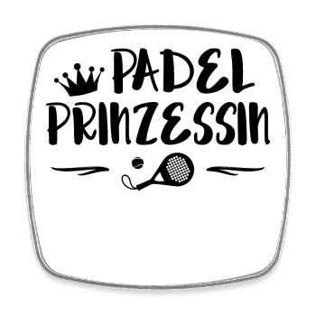 Padel Sportart Spieler Padelspiel Statement - Viereckiger Kühlschrankmagnet - Weiß - Vorne