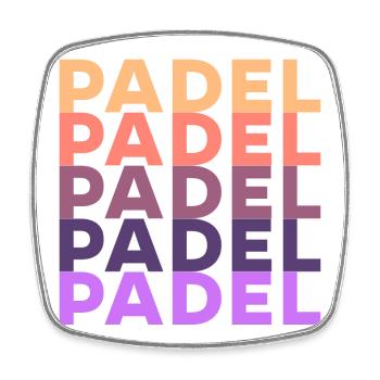 Padel Tennis Player Training Tournament Sport - Square fridge magnet - white - Front