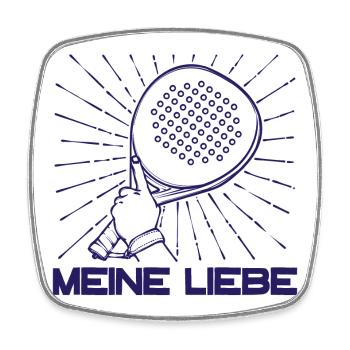 Padelspiel Racket Padel Sportart Spieler Statement - Viereckiger Kühlschrankmagnet - Weiß - Vorne
