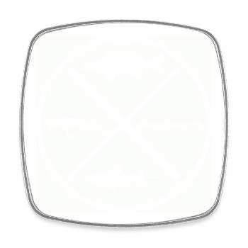 Zander - Square fridge magnet - white - Front