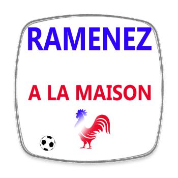 RAMENEZ LA COUPE A LA MAISON - Magnet carré - blanc - Devant