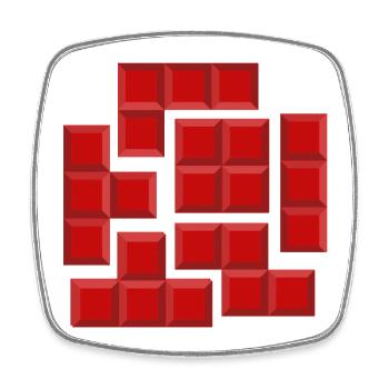 chocolate, I love chocolate, chocolate addicted - Square fridge magnet - white - Front