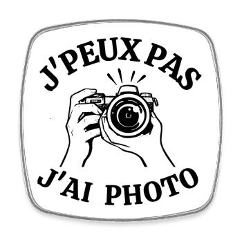 photographe, photo, fan de photo - Magnet carré - blanc - Devant