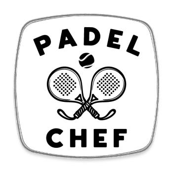 Padel Bälle Statement Schläger Spieler Training - Viereckiger Kühlschrankmagnet - Weiß - Vorne