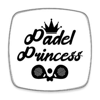 Padel Game Statement Player Balls Racket Padel - Square fridge magnet - white - Front