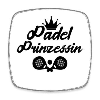 Sportart Racket Padel Statement Spieler Padelspiel - Viereckiger Kühlschrankmagnet - Weiß - Vorne