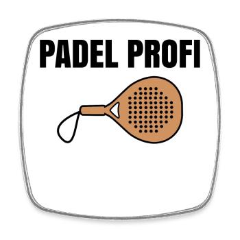 Sport Player Padel Statement Racket Tournament - Square fridge magnet - white - Front