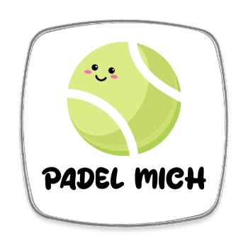 Bälle Sportart Spieler Padel Statement Fans - Viereckiger Kühlschrankmagnet - Weiß - Vorne