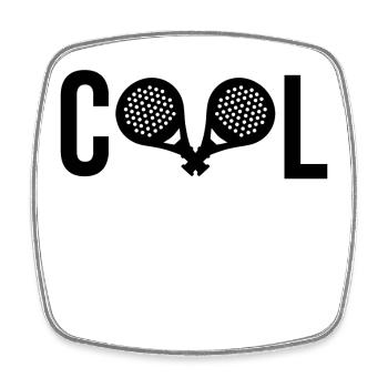 Cooler Spruch Padel Spieler Sportart Schläger - Viereckiger Kühlschrankmagnet - Weiß - Vorne