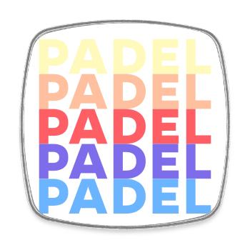 Padel Training Spruch Sportart Padelspiel Spieler - Viereckiger Kühlschrankmagnet - Weiß - Vorne
