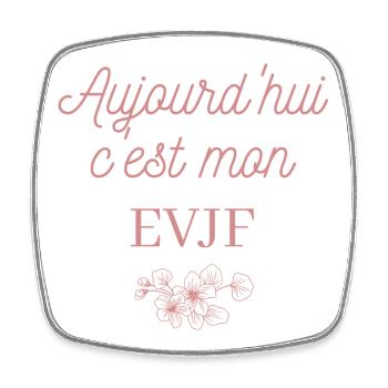 EVJF future mariée. Enterrement vie célibataire - Magnet carré - blanc - Devant
