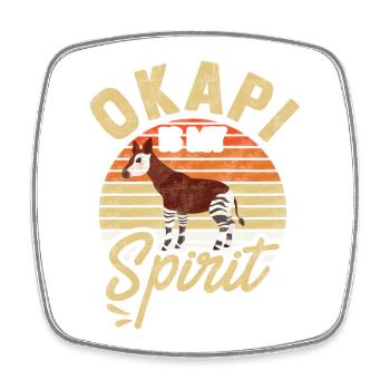Okapi ist mein Seelentier - Viereckiger Kühlschrankmagnet - Weiß - Vorne