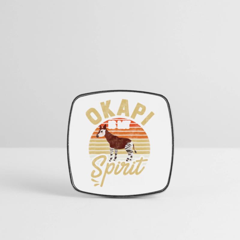 L'okapi est l'animal de mon âme Magnet carré