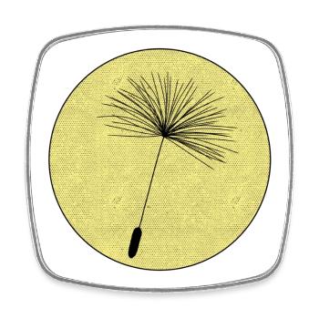Dandelion seeds - Square fridge magnet - white - Front