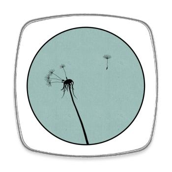 Dandelion - Square fridge magnet - white - Front