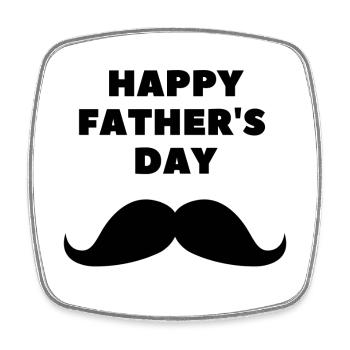 Geschenk Vatertag - Papa ist der Beste / Männertag - Viereckiger Kühlschrankmagnet - Weiß - Vorne