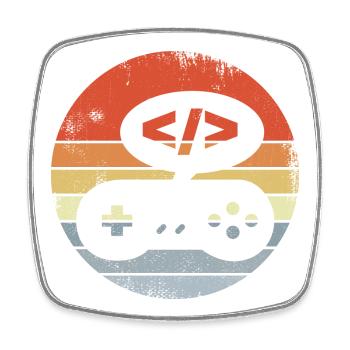 Concepteur de jeu - Magnet carré - blanc - Devant