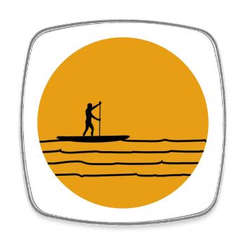 SUP - Square fridge magnet - white - Front