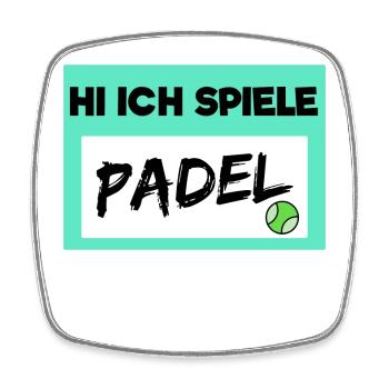 Padel Spieler Statement Bälle Padelspiel Sportart - Viereckiger Kühlschrankmagnet - Weiß - Vorne