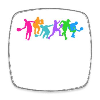 Padel Team Padel Training Padel Game Club Tournament - Square fridge magnet - white - Front